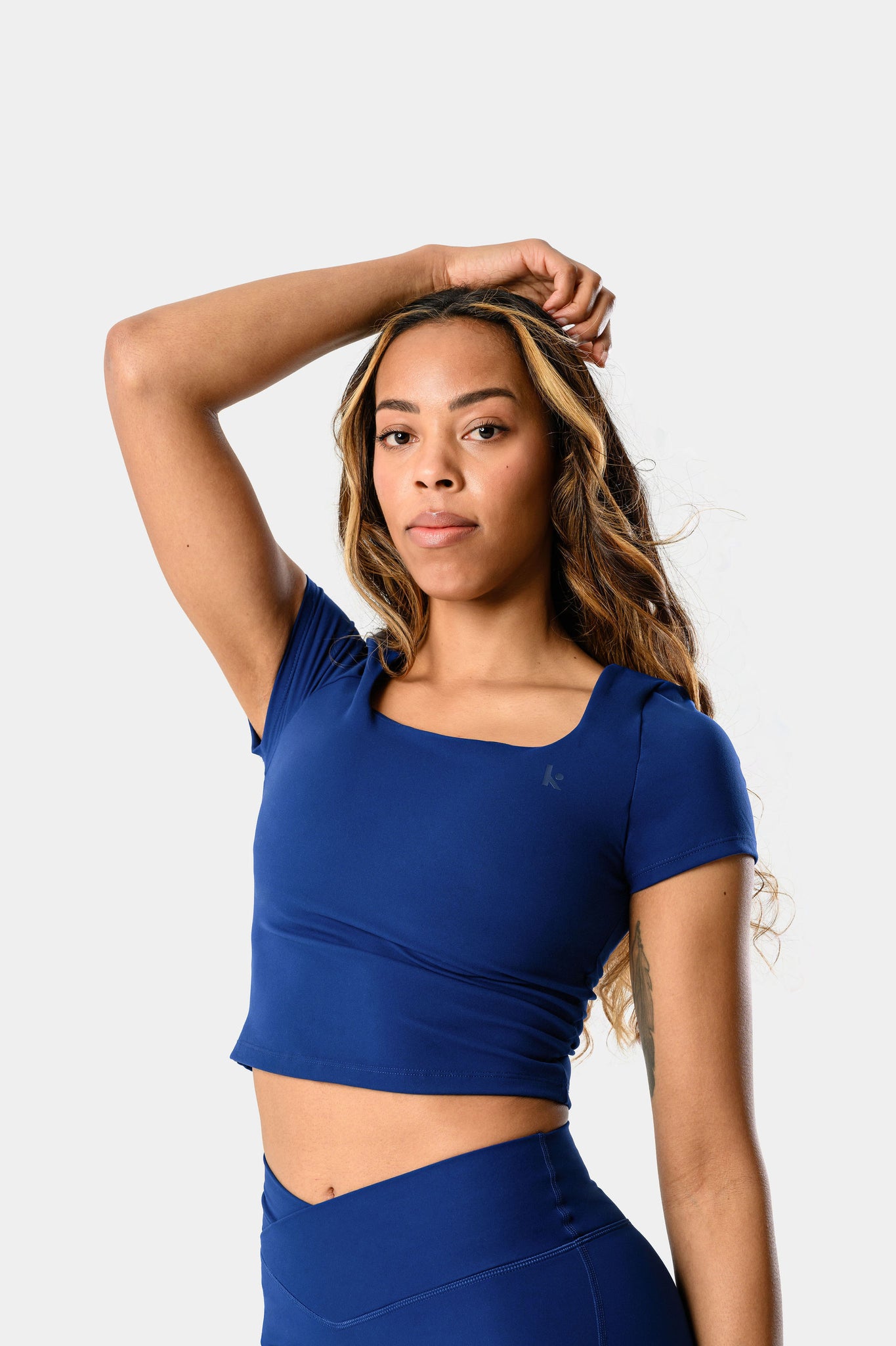 Lila Short Sleeve Top - Royal Blue