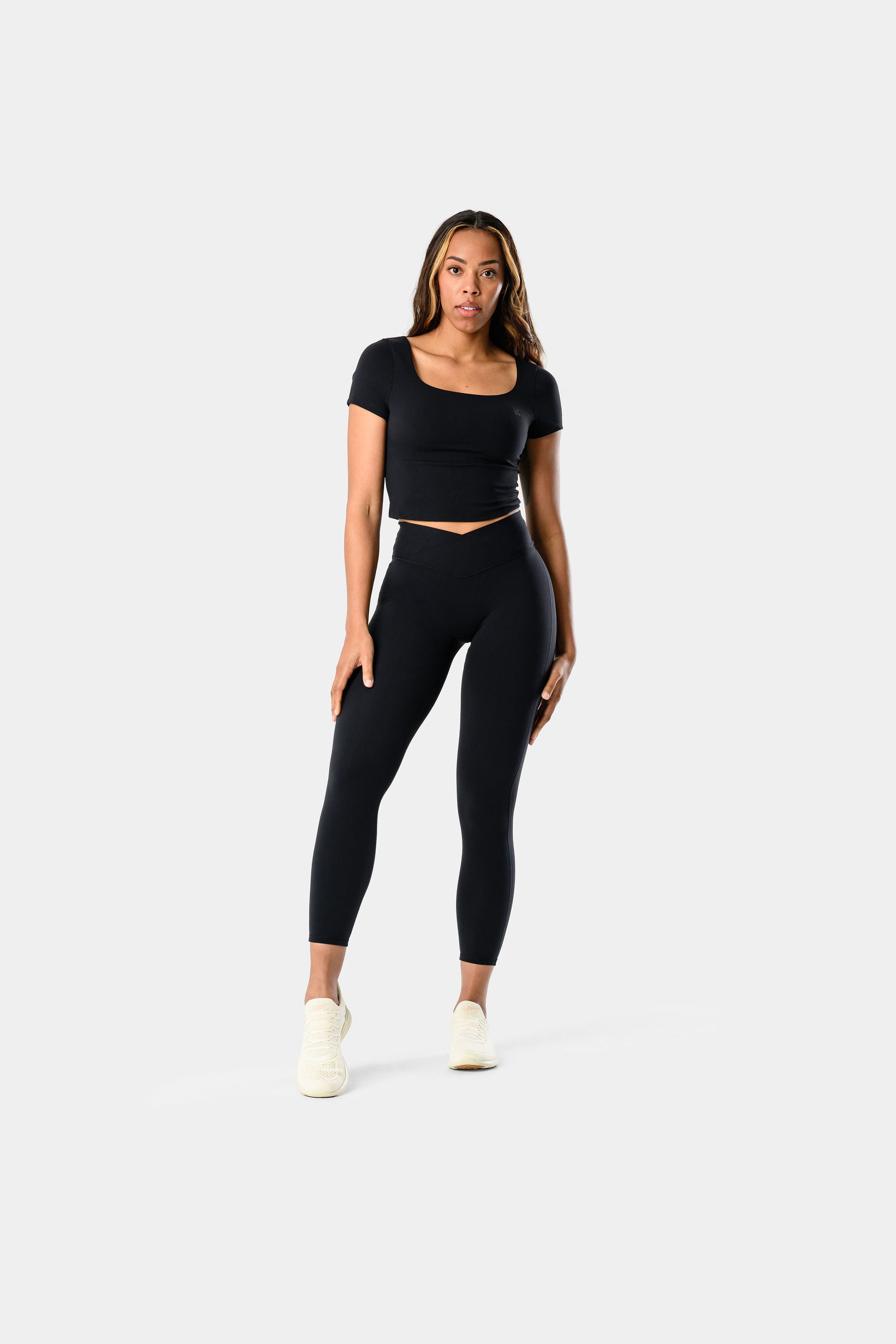 Alura Wrapped Leggings - Black