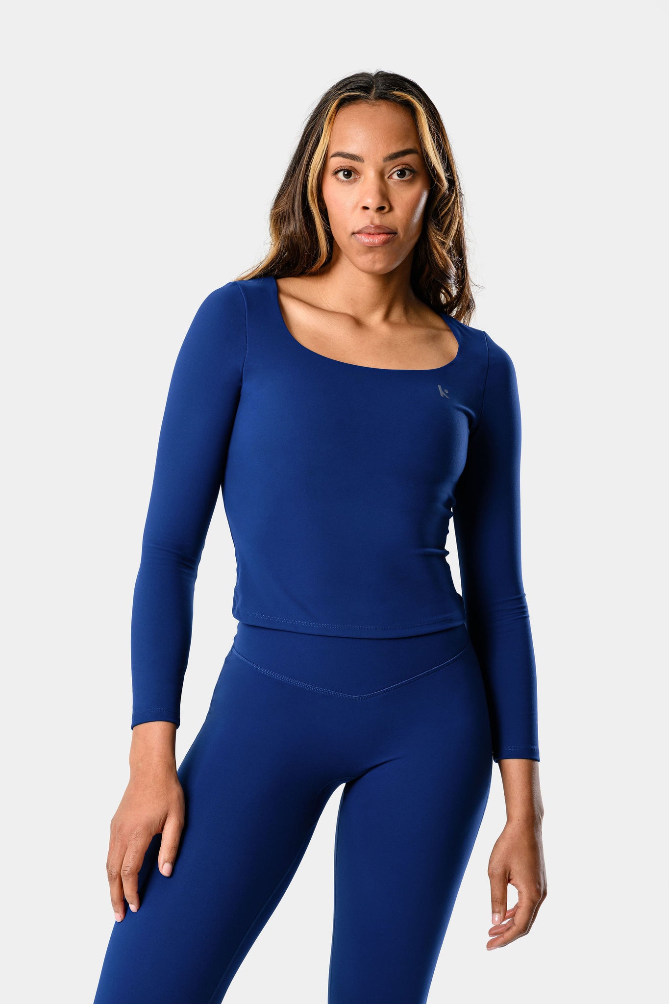 Lila Long Sleeve Top - Royal Blue