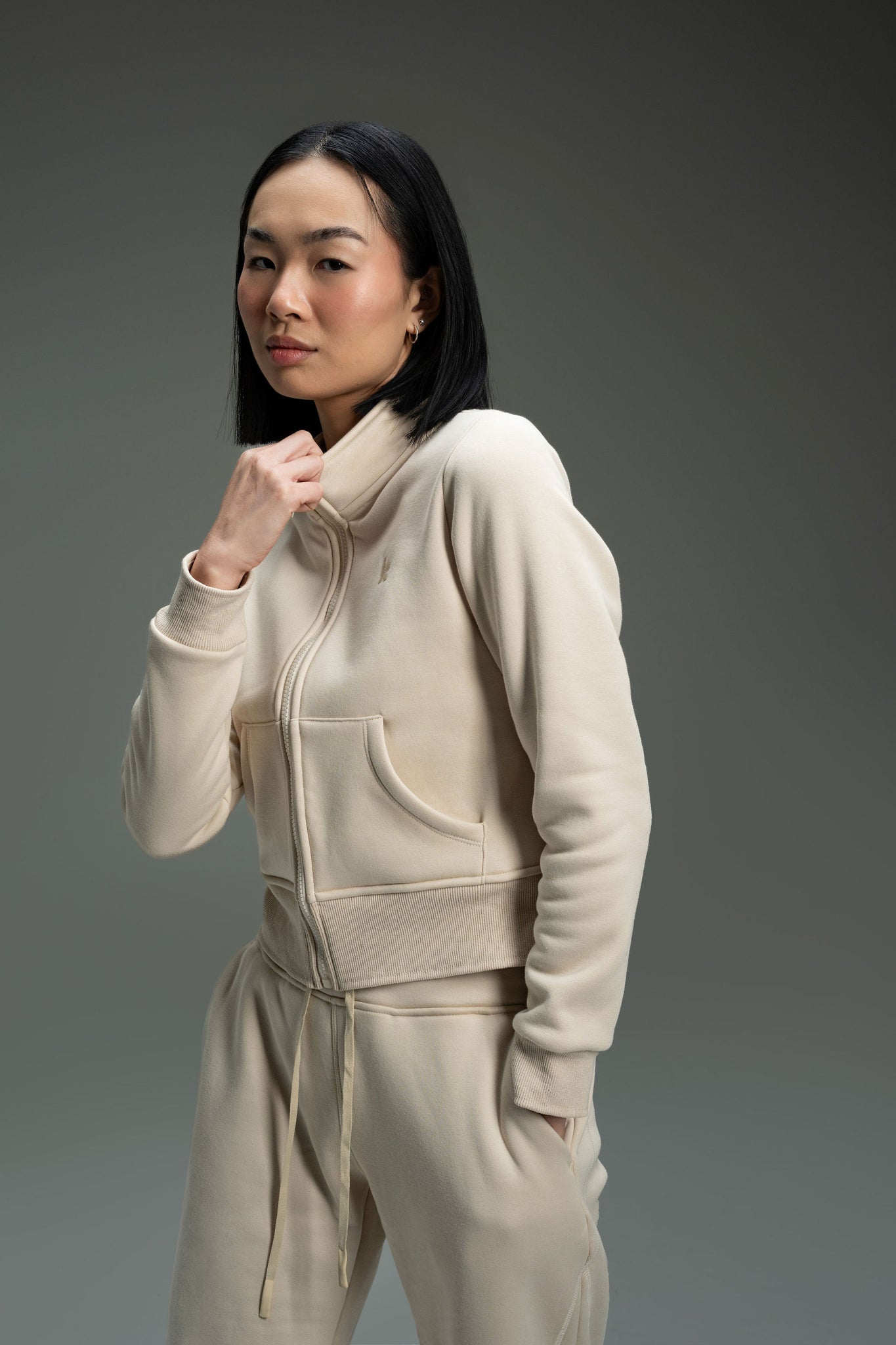 CozyTec Up Jacket  - Blush Nude