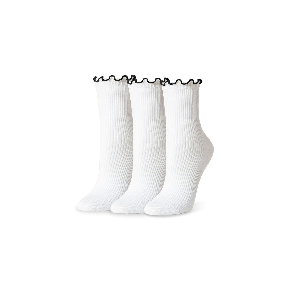 The Ruffle Rib Half Calf Sock