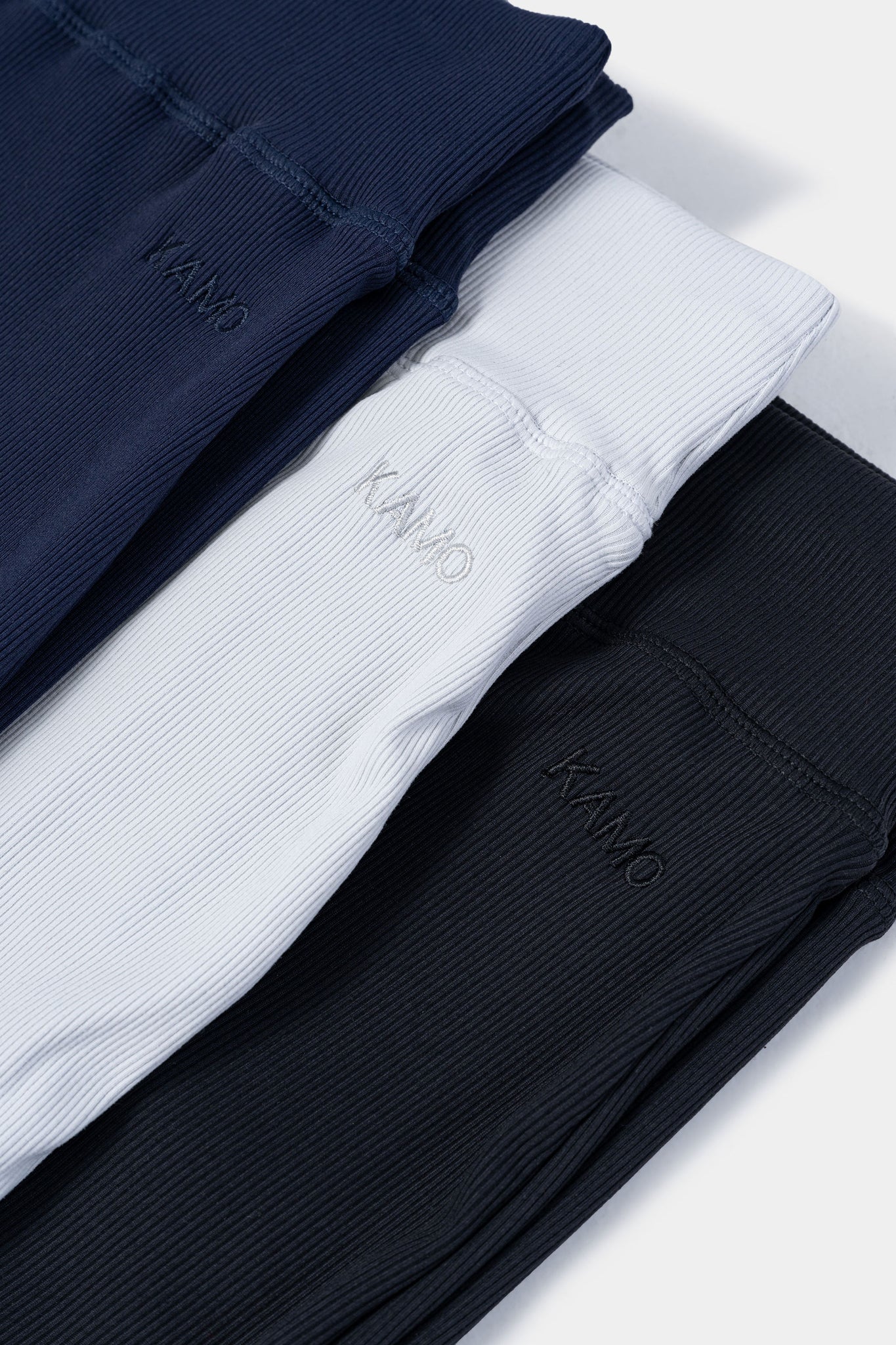 Regular Rib Relaxed Pants 30" - Heather Grey